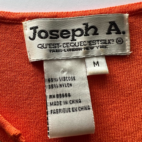 Joseph A. Beaded Orange knit tank - Picture 5 of 8